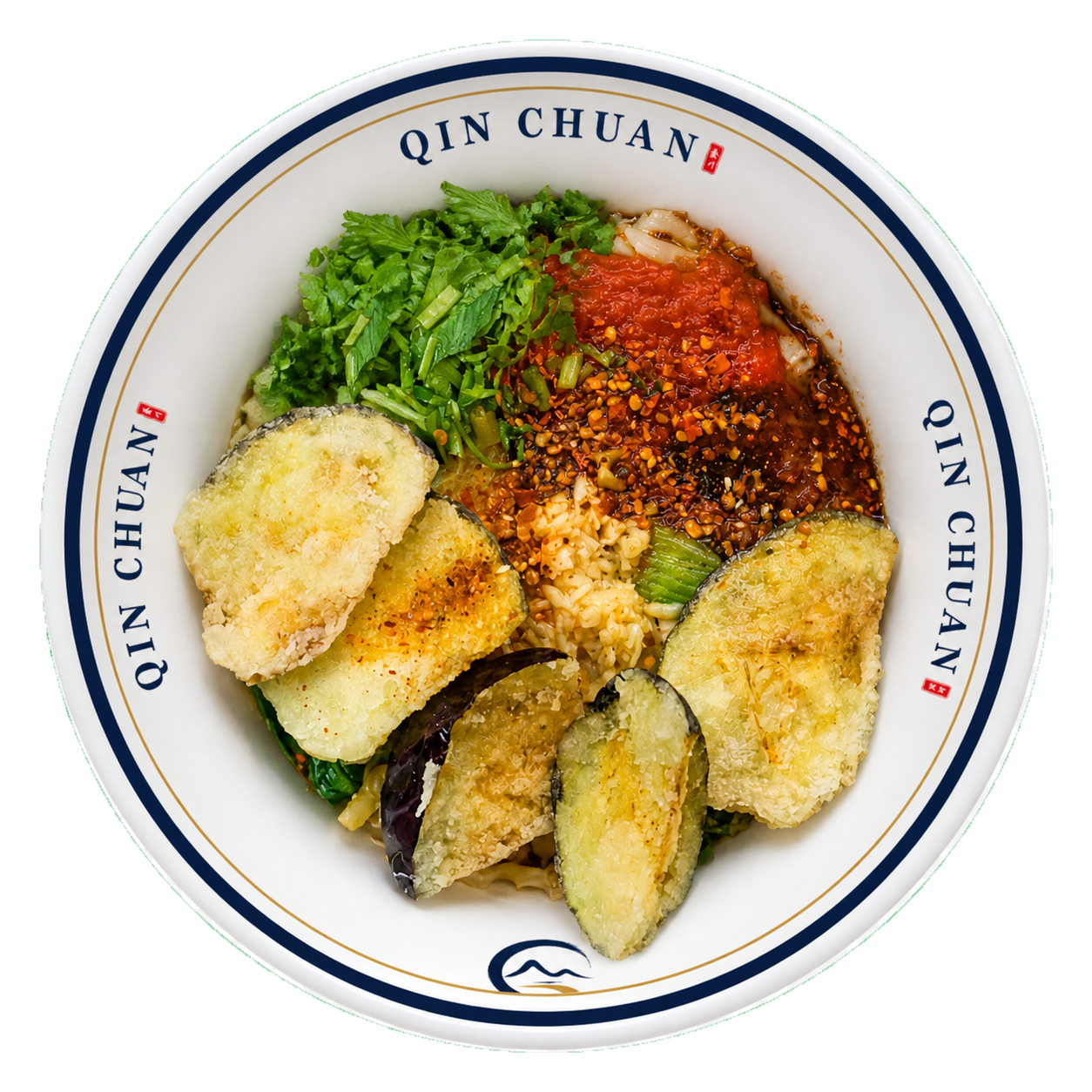 Eggplant hand-pulled noodles